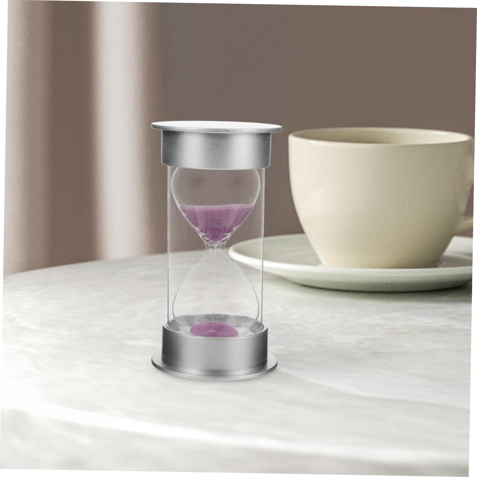 POPETPOP 4 Ensembles Horloge De Sable Décorative De Bureau Minuterie De 20 Minutes Minuterie De 20 Minutes Décoration De Sable Décoration De Maison Verre Borosilicate 2 pièces * 4