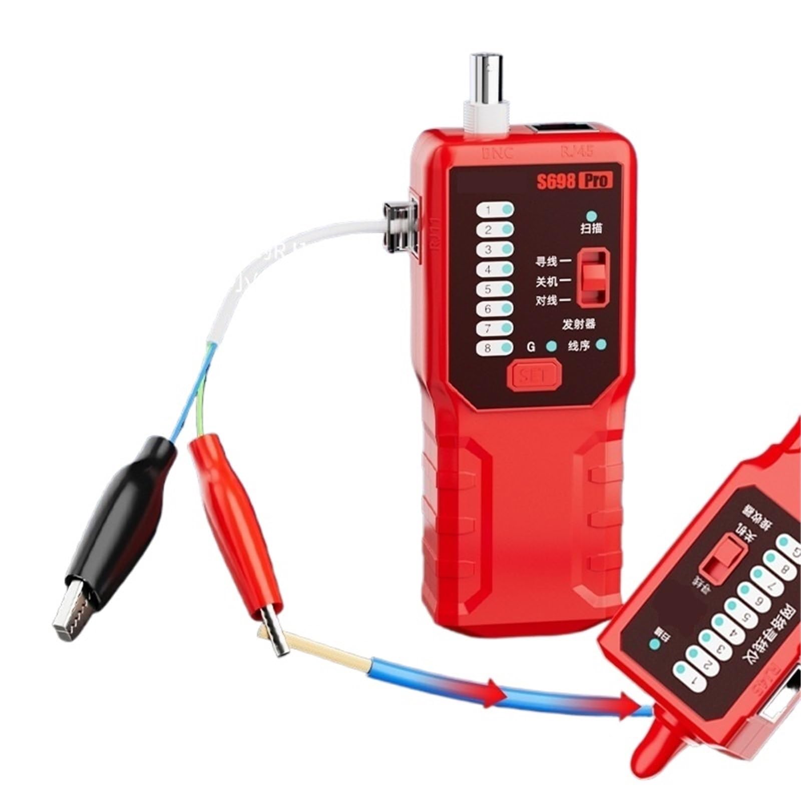 Netzwerkkabeltester, Netzwerkkabeltester, Finder, Elektrikerexperte, Detektor, On/Off-Patrouille, Versteckte Fehler,für Netzwerkkabel