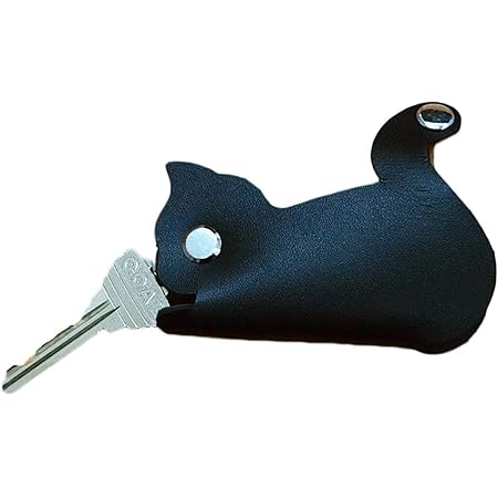 Amazon Co Jp 本革 猫 キーケース ねこ 猫グッズ プレゼント レザー 鍵 黒猫 くろねこ 雑貨 かわいい 小物 ジュエリー