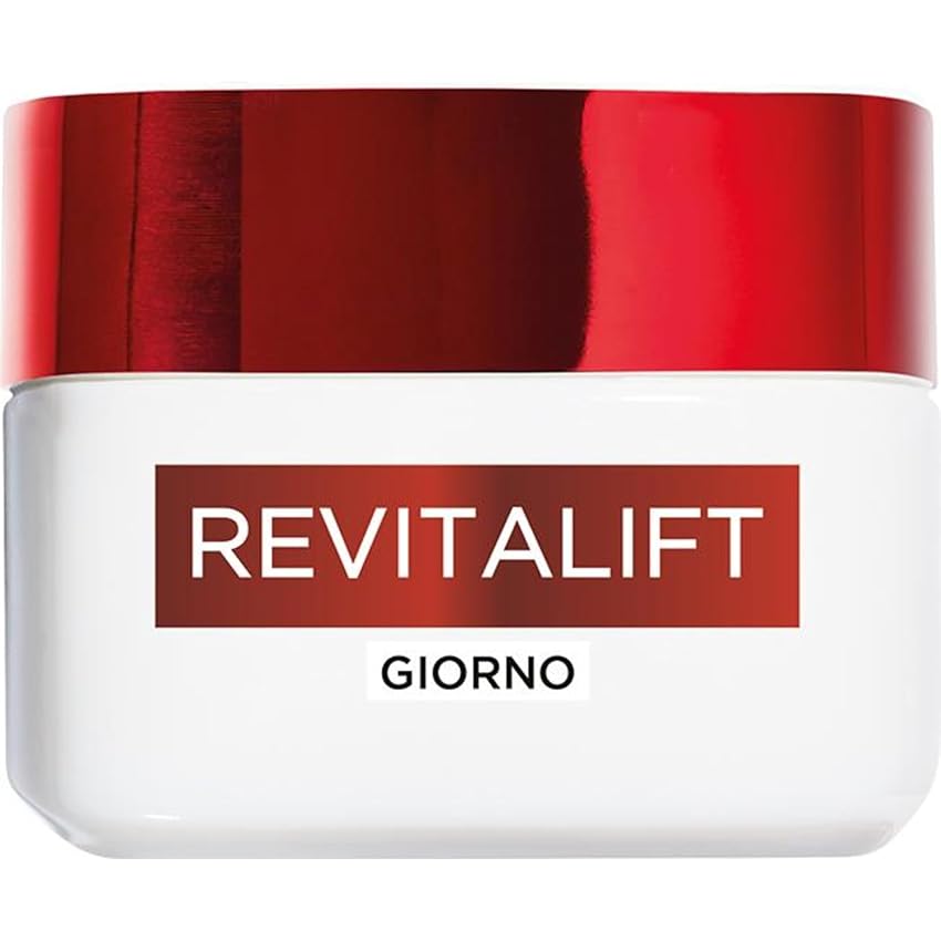 L'Oréal Paris Crema Viso Giorno Revitalift, Per Tutti i Tipi di Pelle, Azione Rassodante, Pelle Rimpolpata e Idratata, Arricchita con Elasti-Peptidi e Pro-Retinolo, 50 ml