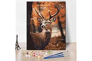 Mesmerizing Paint by Number Deer: Capture the Essence of Nature on Canvas