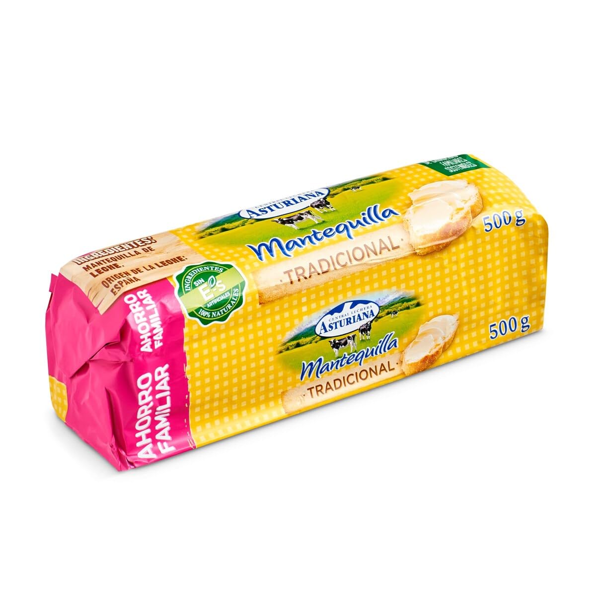 Central Lechera Asturiana Mantequilla Tradicional Rulo 500g