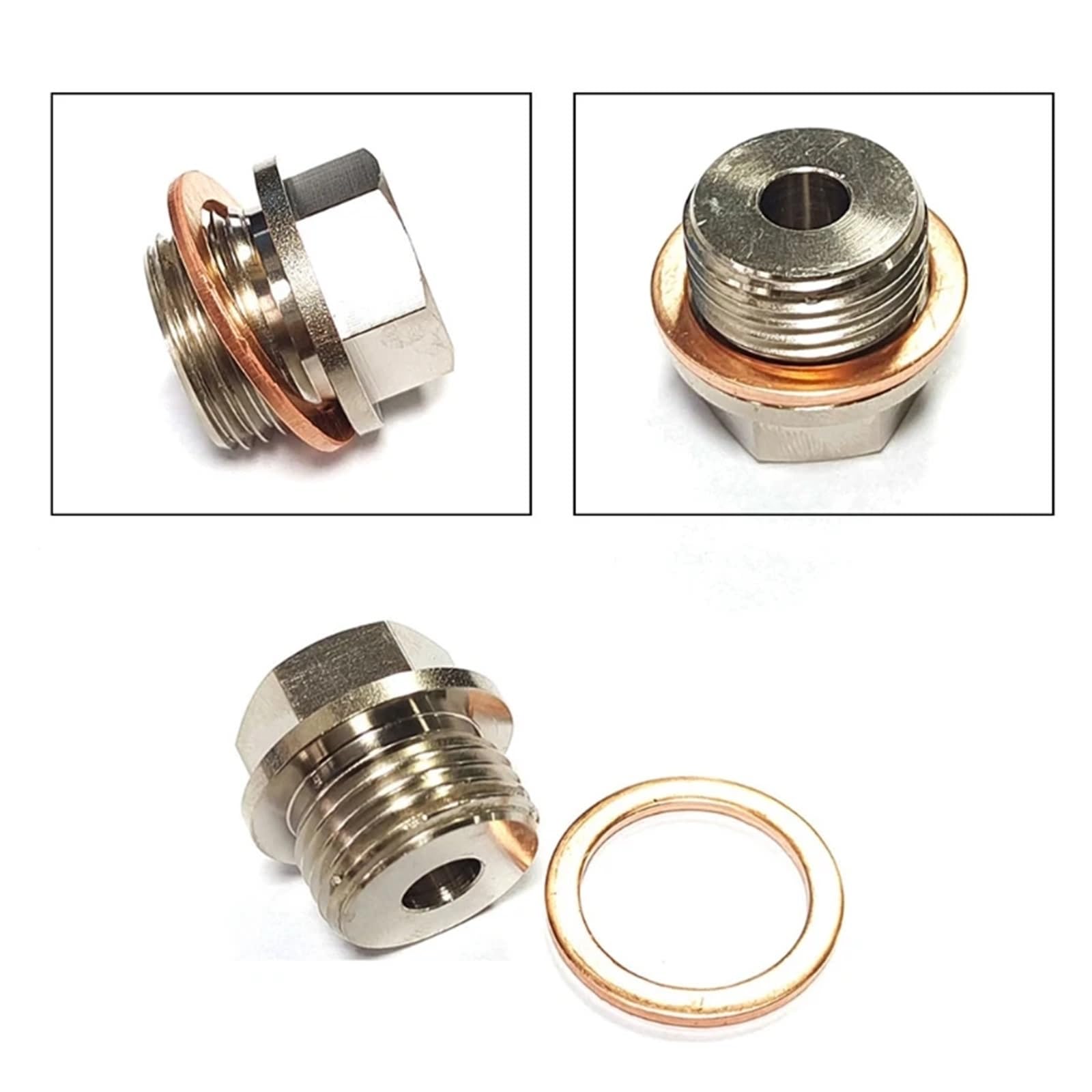 Adattatore for sensore di pressione dell'olio M18 x 1,5 maschio a 1/8 NPT femmina, indicatore di temperatura
