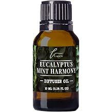 Eucalyptus Mint Harmony Waterless Diffuser Oil | Fragrance Oil for Nebulizer & Cold Air Diffusers | Scented Home Oil | 0.34 fl oz