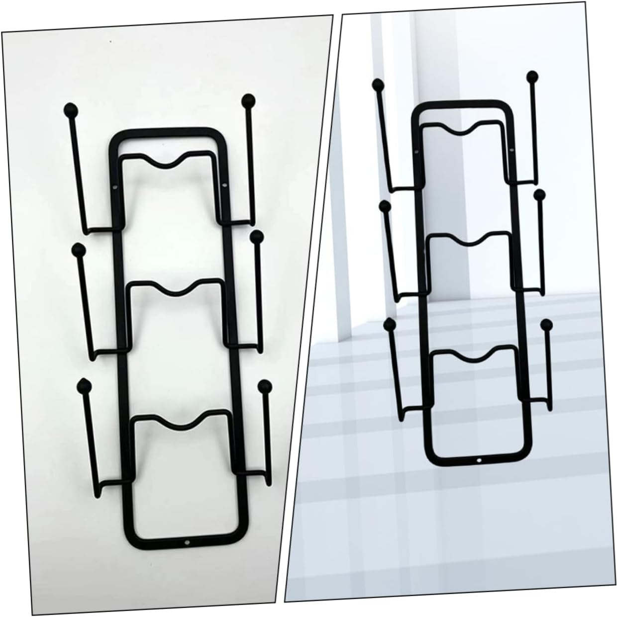 PRETYZOOM 2pcs Pot Lid Rack Kitchen Organizer for Pots and Pans Wall-mounted Holder for Lids Space-saving Storage for Home and Restaurant Use