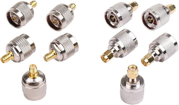 Amazon Co Jp アンテナ 同軸コネクタ 変換アダプタ セット N オス Sma メス Nオス Smaオス 各5個 中継 変換 家電 カメラ