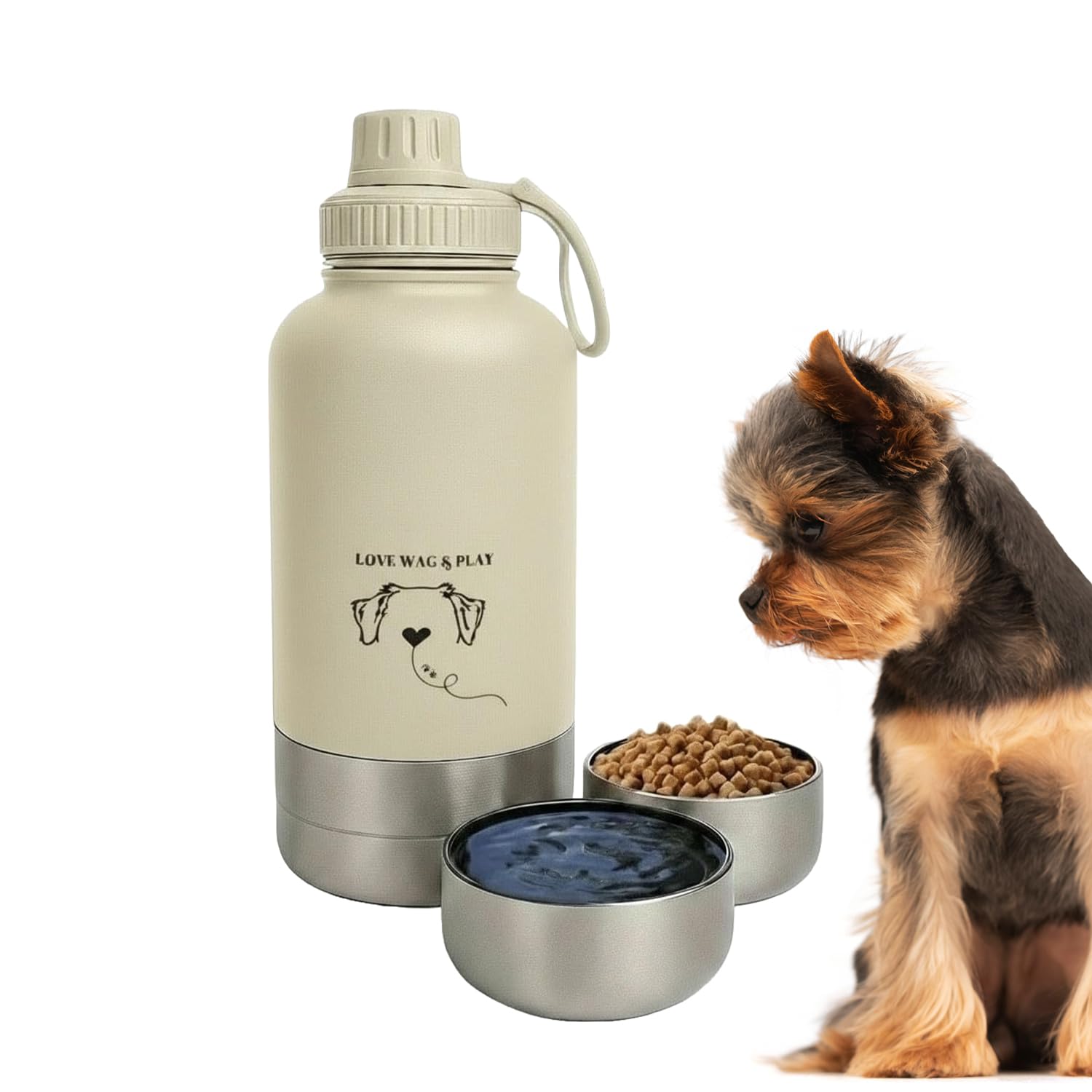 Bouteille d'eau pour chien pour la randonnée gourde de voyage portable et étanche