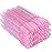 G2PLUS 300PCS Crystal Eyelash Brushes, Pink Disposable Mascara Wands Makeup Applicator, Adjustable Lash Spoolies for Eyelash Extensions and Eyebrow Brush