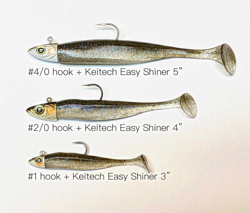 Amazon.com: SmeltHead Jig Hooks 1/8 oz (3.5g) 2-Pack by Nishine