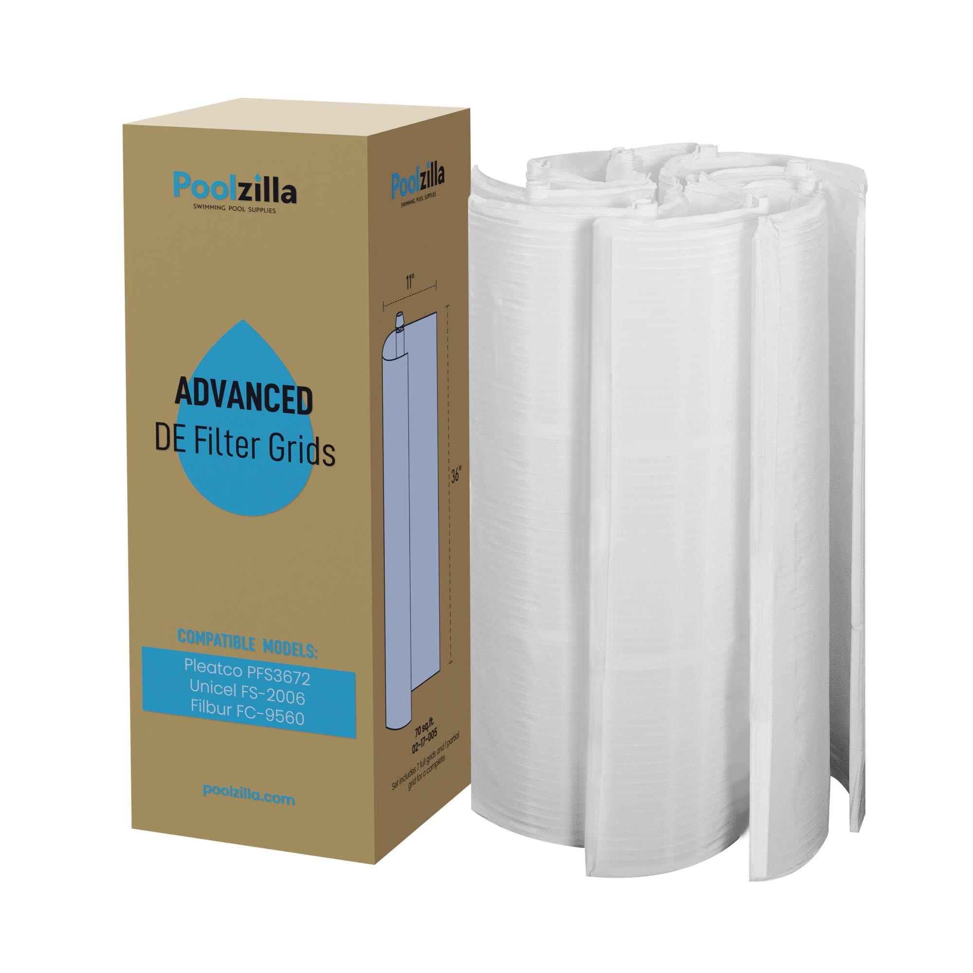 Amazon.com: Poolzilla 72 Square Foot DE Grid Replacement