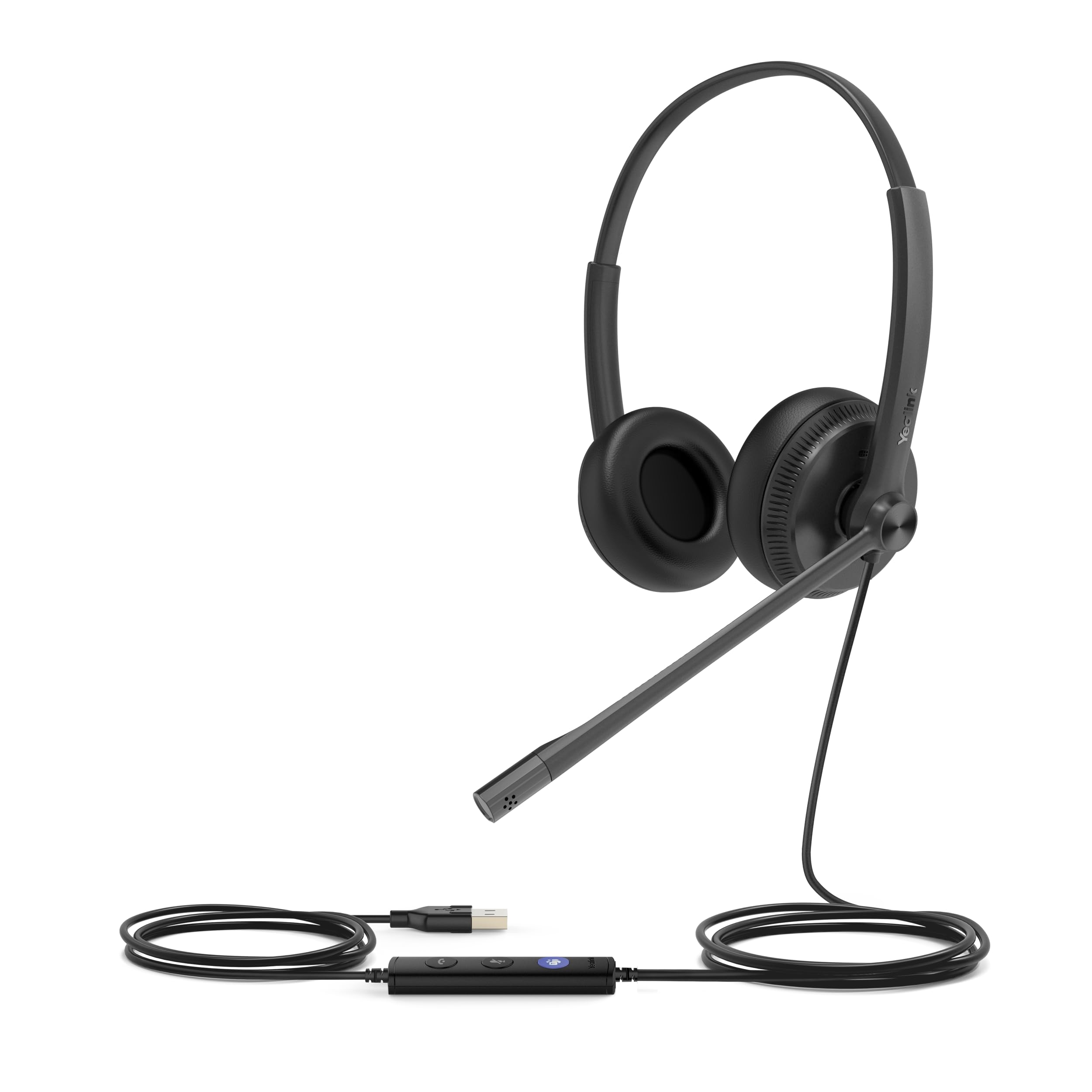 Yealink Uh34 Dual Teams Headphones/Headset Head-Band Usb Type-A Black 6938818306646