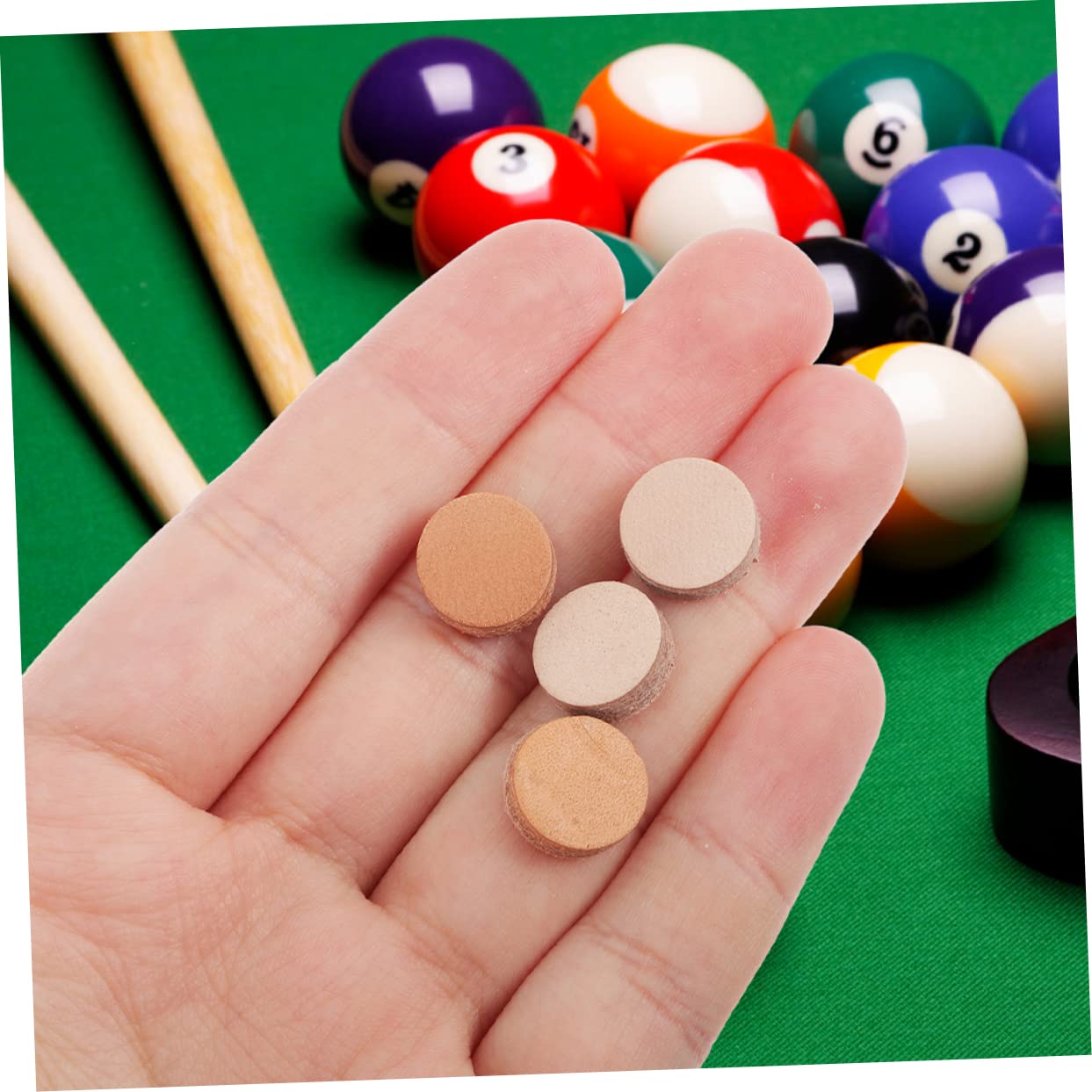 BESTonZON 3sets Billiard Pool Stick Replacement Tips Durable Tips for Snooker and Pool Essential Accessory for Serious Players Convenient Storage 30pcs*3