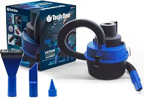 ASPIRADOR AUTOMOTIVO DE PO E LIQUIDO 12V, TECH ONE - PRETO