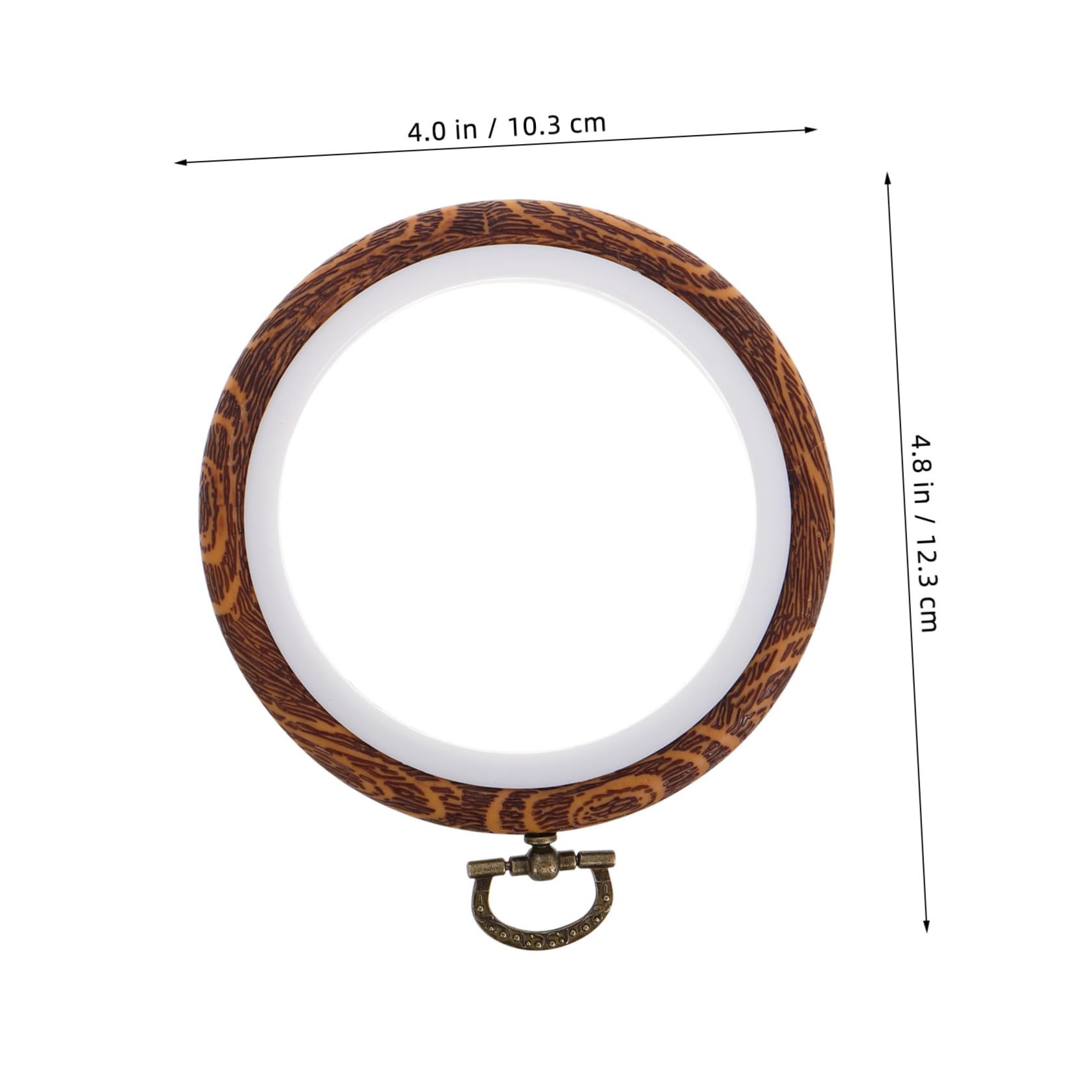 Holibanna Bastidor de Bordado Ovalado para Bordado, 10 Piezas | Pp Plástico y Metal, Diseño Portátil, Efecto Tridimensional, para Manualidades y Decoración del Hogar