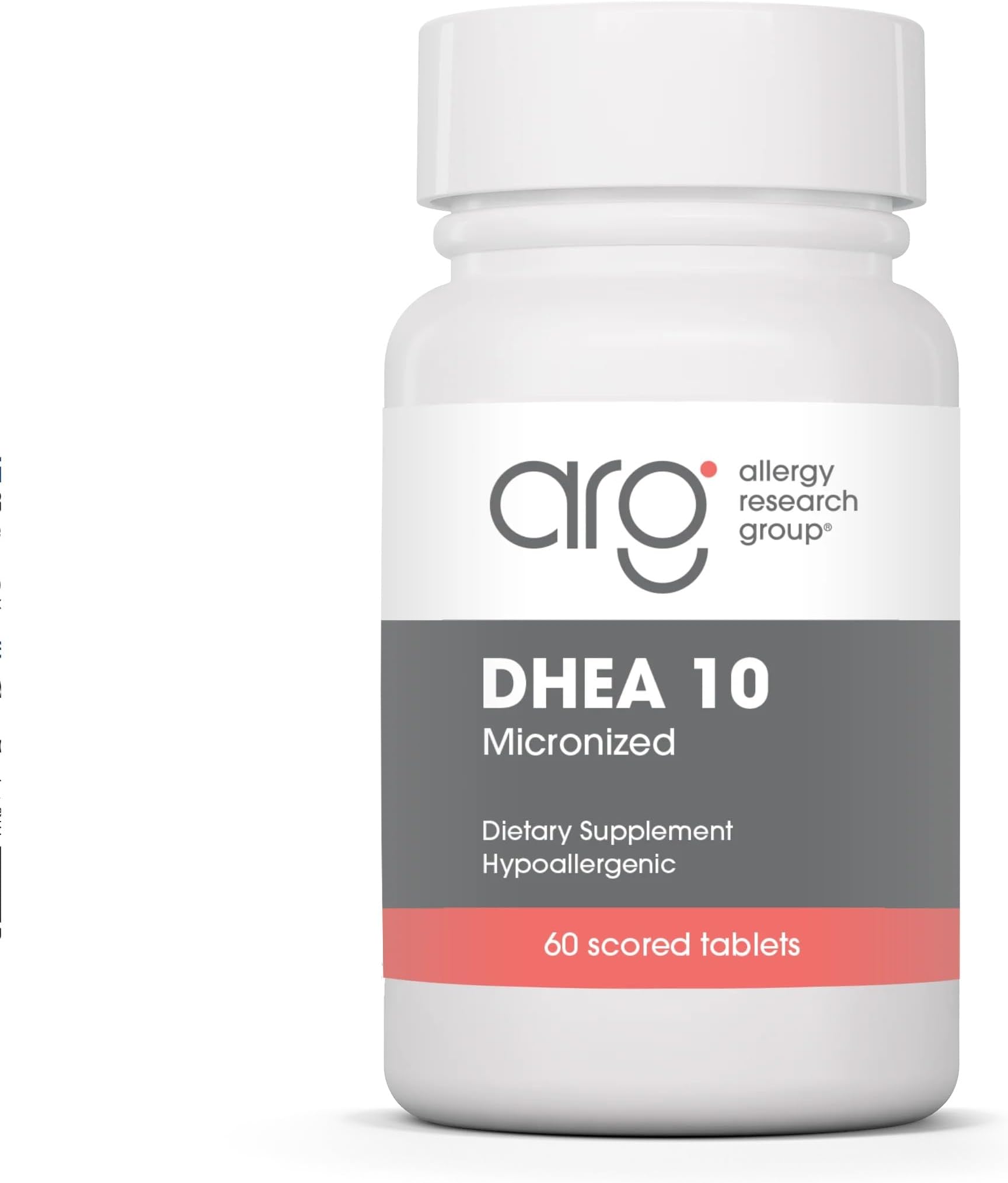 ARG DHEA 10 Micronized Lipid Matrix - Supports Hormone Balance & Brain Function - Delivers 10 mg DHEA - Micronized & Plant Sourced - Hypoallergenic - 60 Servings - 60 Capsules