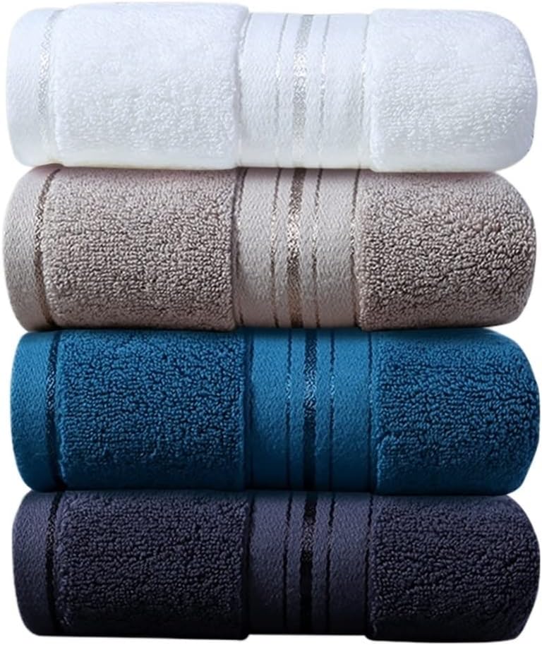 Towel Cotton wash face Household Water Absorption Soft Hotel Wipe Hair Men and Women Couples Adult Thick 4 Sets(A 4PS)