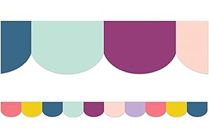 Oh Happy Day! Brighten Up Your Classroom Bulletin Board with Cheerful Scalloped Die-Cut Border Trim