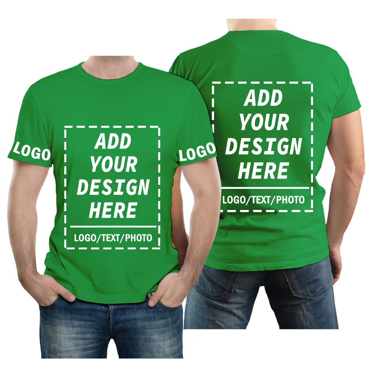 velquessa Personalised T Shirt for Men Women,Design Your Own Custom T Shirt, Customisable Shirts Add Photos/Text,Tshirt Printing Birthdays customised Gifts for Couples