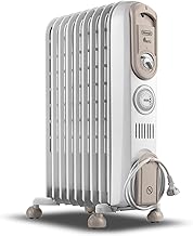 De'Longhi Serie Vento V550918T.WB Elektrischer Ölradiator