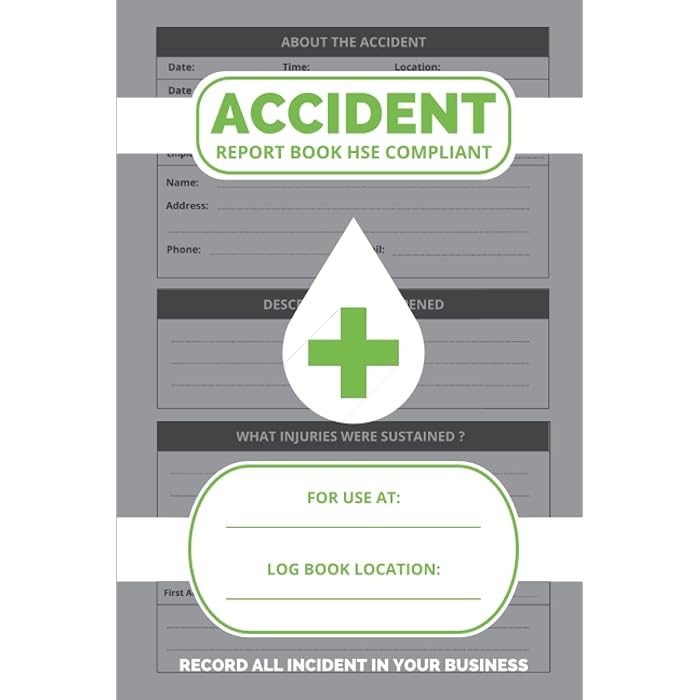 Buy Accident Report Book HSE Compliant HSE Compliant Accident