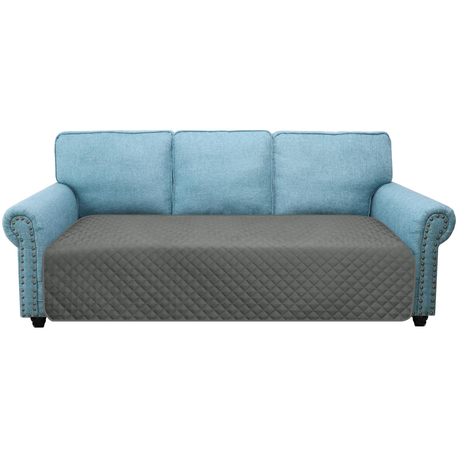 Water-repellent Sofa Slipcover 3 Seater Non-Slip Sofa Protector for Kids, Pets, Dogs, Cats, Sofa Cushion Cover Four Seasons Universal (3 Seater,Grey)