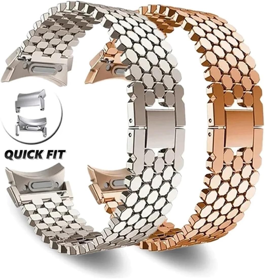 Stainless steel no gaps quick fit band fit for Samsung Galaxy Watch 6 Classic 47mm 43mm 4 42 46mm 5 pro 45mm 40 mm 44mm women correa