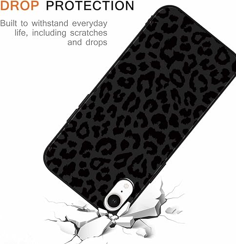 Miniatura 4 de Paquete de 2 fundas para Apple iPhone XR de 6.1 pulgadas con bonito estampado de guepardo, diseño de leopardo de lujo, fundas de silicona suave y