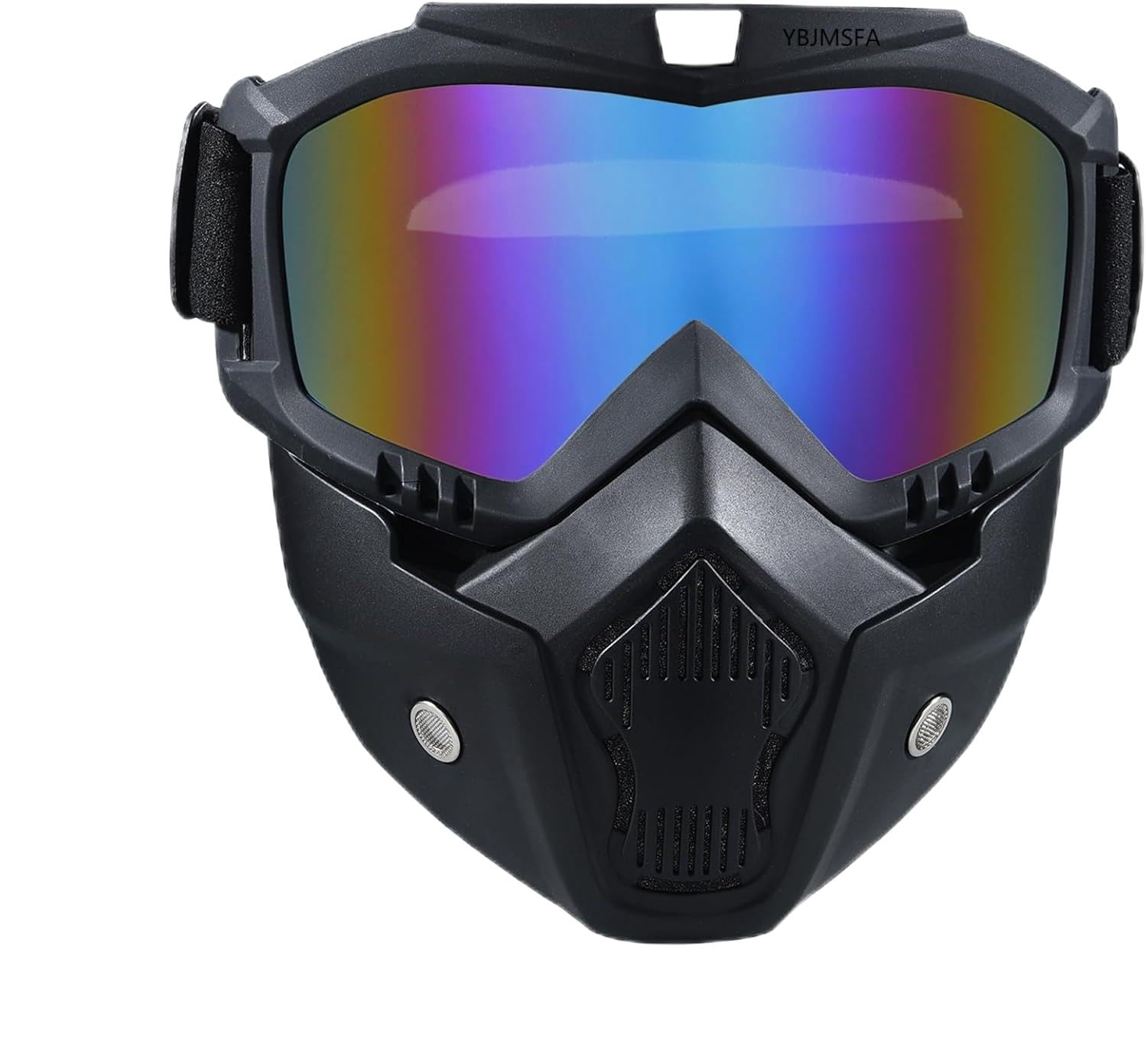 Airsoft, Paintball Full Face Tactical Mask, Masque Amovible avec Visière Lunettes Moto Ride Ski Halloween CS Game Cosplay
