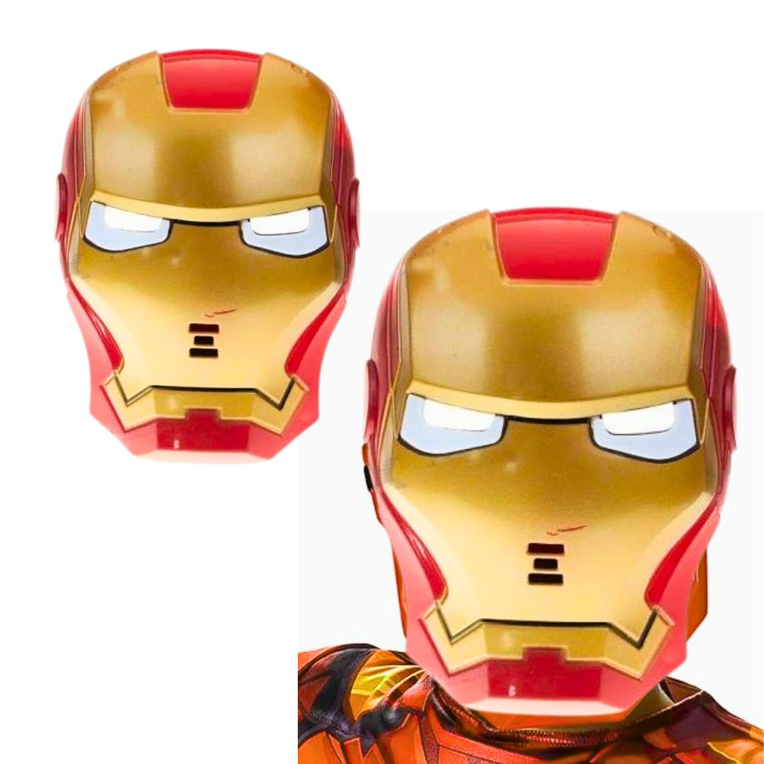 Wanna Party Super Hero LED Light up Mask with Adjustable Strap, Perfect fit for Dress Up Costume for fun, Play, Cosplay, Theme Party, Birthday Props Return Gift-iron Man (B0D426MGPR) Amazon Price History, Amazon Price Tracker