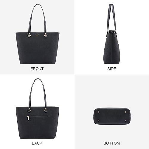 Miniatura 5 de LOVEVOOK Monederos y bolsos de mano para mujer, bolsas de mano de moda, bolsa de hombro, asa superior, bolsa de mano, juego de 3 piezas, A-estampado