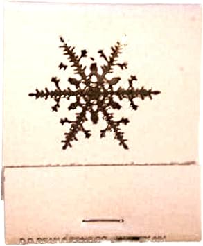 50 Imprinted Silver Snowflake on White Matches Matchbooks Wedding, Anniversary, Birthday, Party