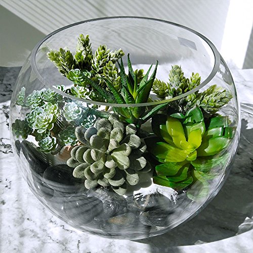 Winlyn 6 Pcs Unpotted Fake Succulents Assorted Faux Succulent In Different Green Artificial Hanging Succulents Textured Faux Succulent Pick Hanging String Of Pearls Plant For Wedding Centerpieces #TOP1