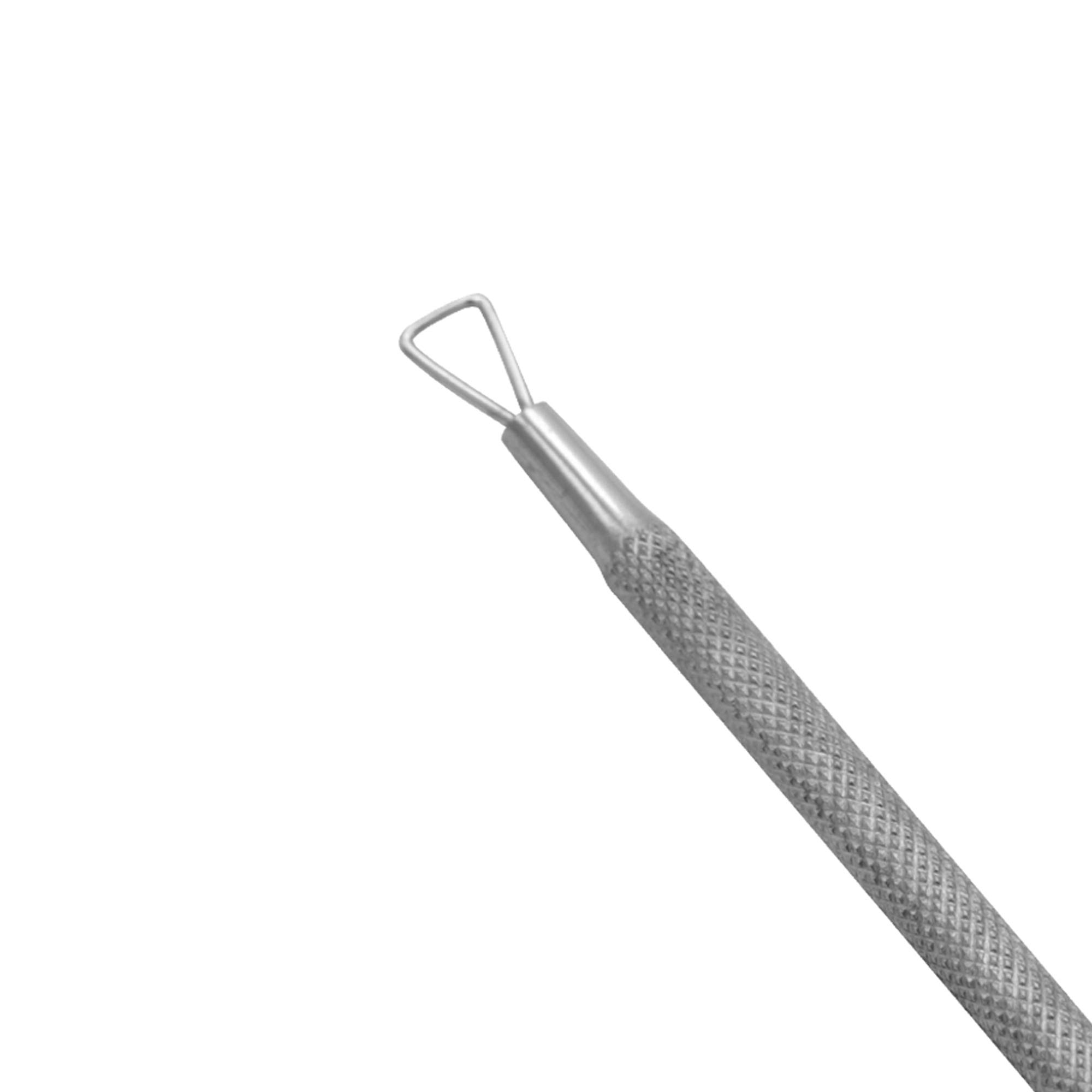 Cuticle Pusher Dual Sided Shaped Double Ended Cuticle Pusher Remover Cleaner Sharp Edge (Single)