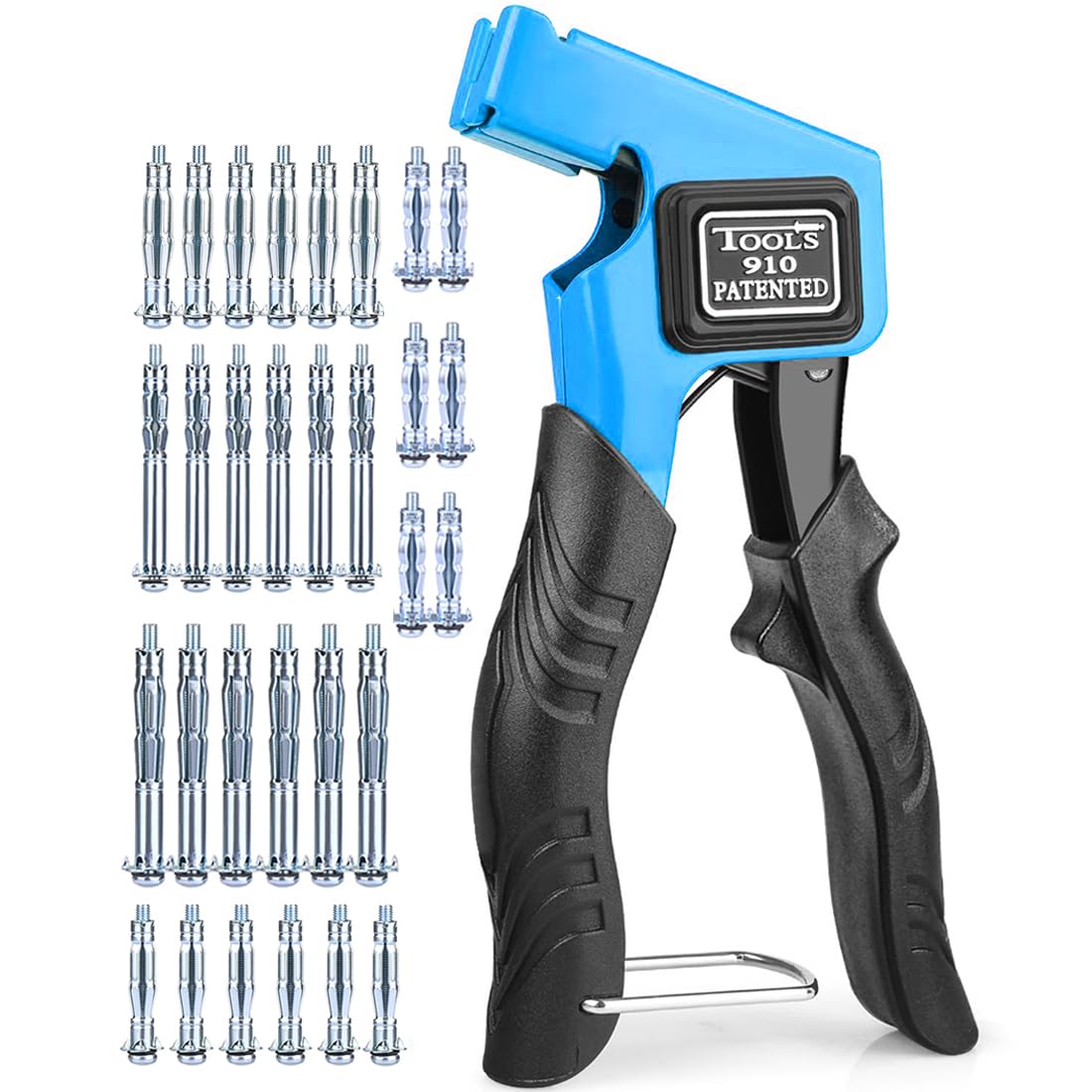 Kit Cheville Molly avec Pince, Pince De Montage Pour Chevilles à Corps Creux avec 30 chevilles en métal à expansion, Molly Pince Professionnel Convient à M3/M4/M5/M6/M8