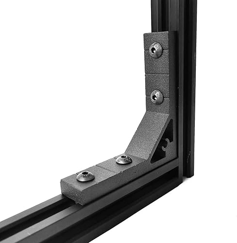 Miniatura 97 de 10 unids 2020 placa de extrusión de aluminio conector esquina L soporte 8020 V ranura hardware ranura T accesorios con tuercas en T y tornillos