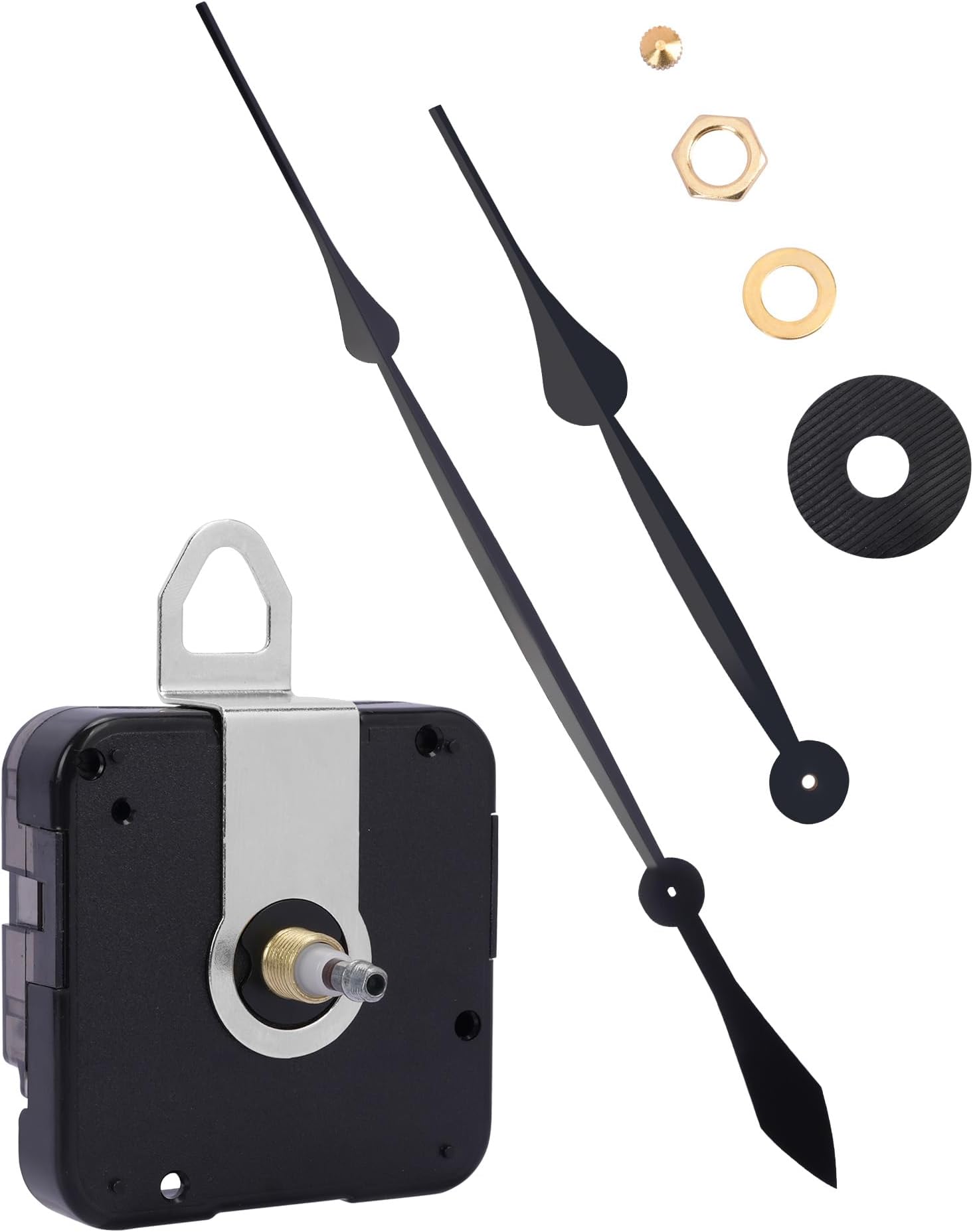 High Torque Clock Movement with 17.7" Clock Hands – Large Wall Clock Motor Replacement for 36" to 50" DIY Clocks – Battery-Operated, Clock Mechanism Kit