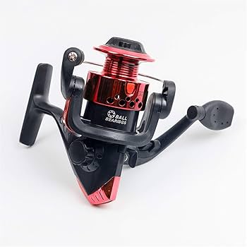 Amazon | スピニングリール 3BB赤黒5.1：1回転釣りリールスプール