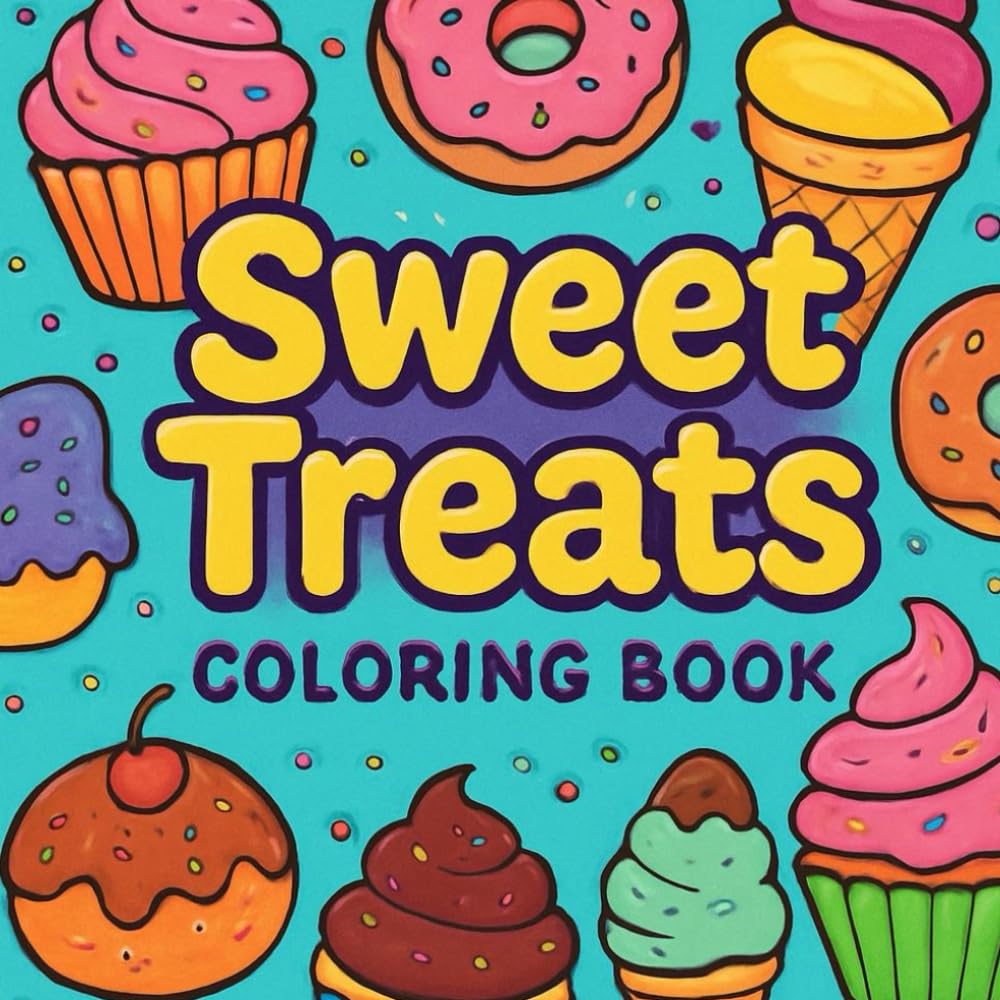 Sweet Treats Coloring Book: Delicious Designs to Color