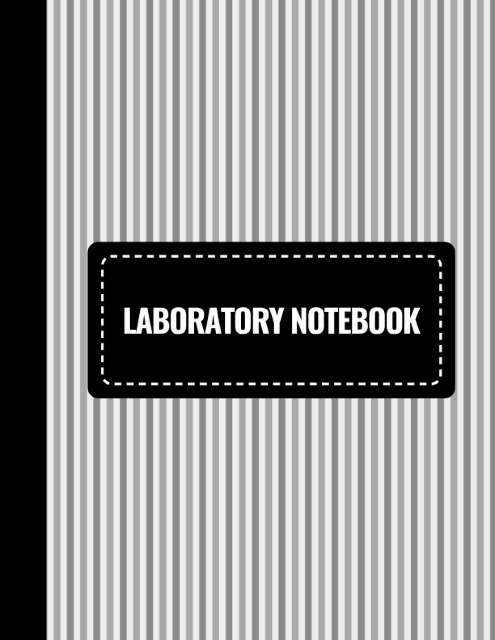 Lab Notebook Duplicate Pages: 5 x 5 Quad Ruled Numbered Pages | Large Format 8.5 x 11 inches | 105 pages