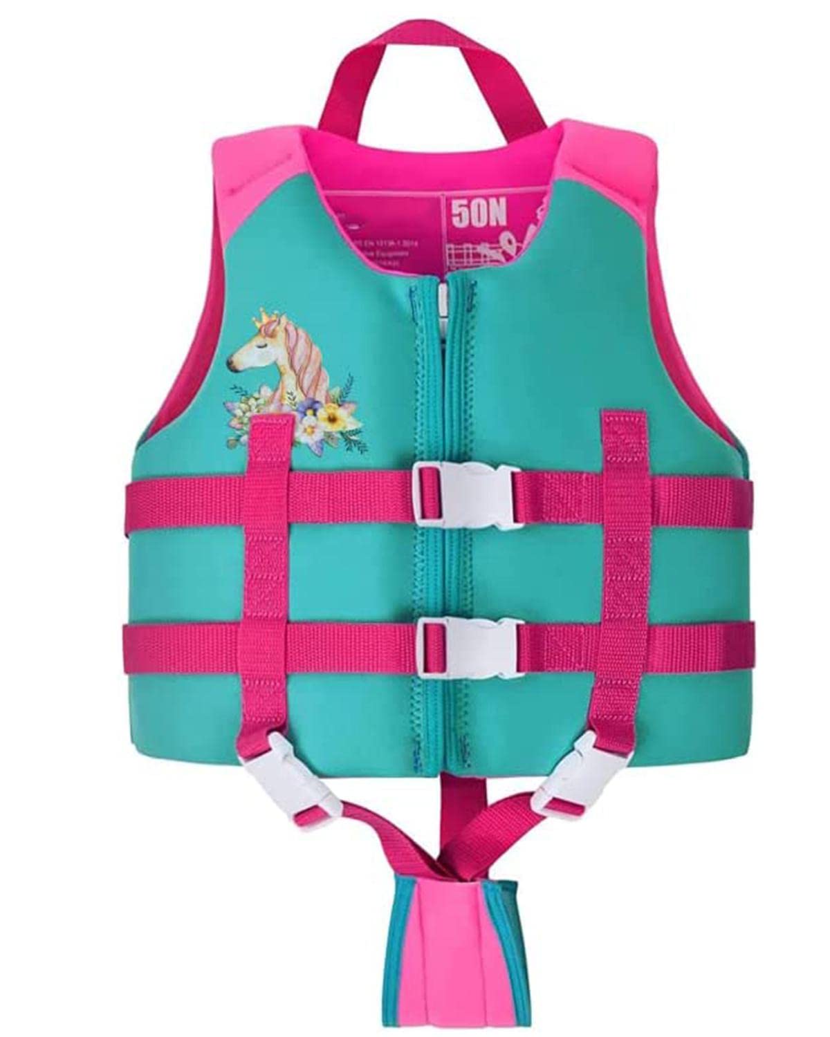 OldPAPA Chaleco Flotador Bebe, Chaleco de Natación para Niños con Correa Adicional para la Entrepierna, Chaleco Piscina Adecuado para Niños y Niñas 13-30 kg