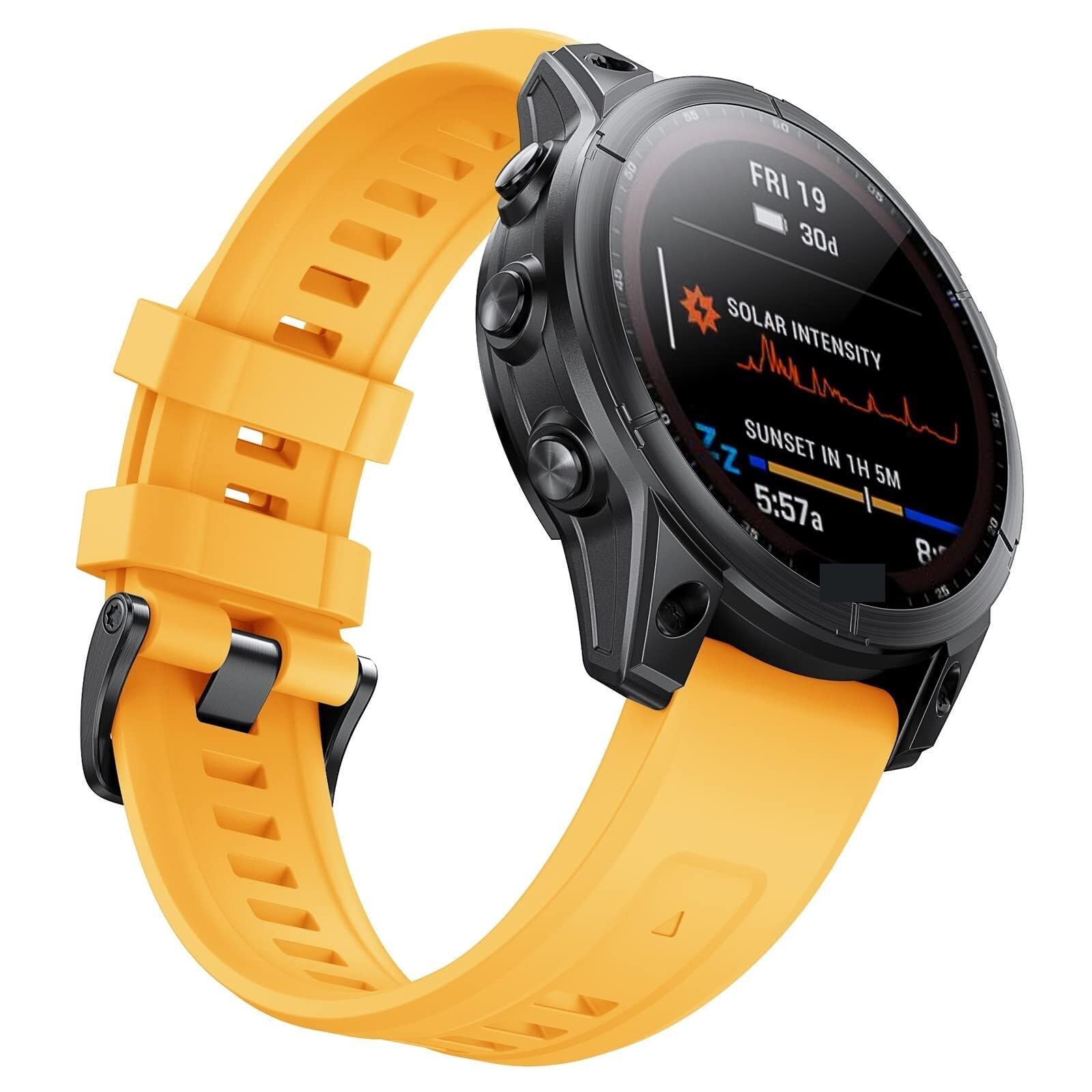 do Fenix ​​7s Band 20 mm 7S/6S/5S Watch 5S Plus Silikonowa opaska na nadgarstek 6s Pro Sports Smartwatch Band (czarny i biały)