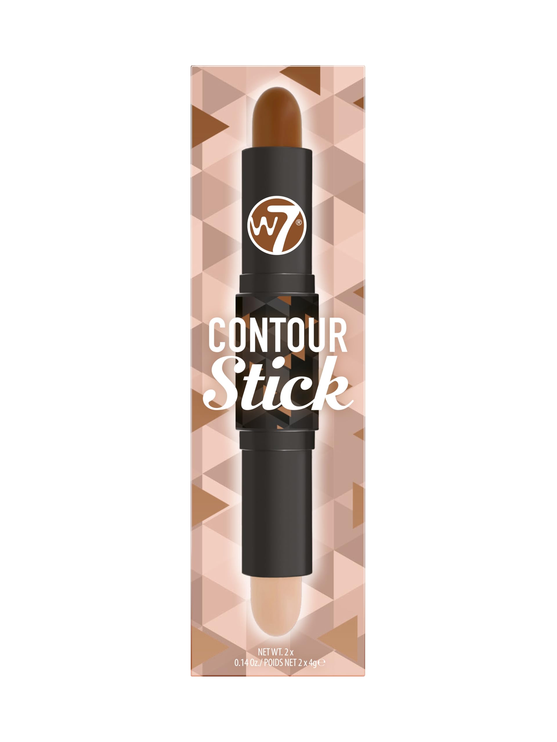 W7 Contour Stick - Double-Ended Creamy Contour & Highlight Makeup - Bronze, Shape & Define - Medium