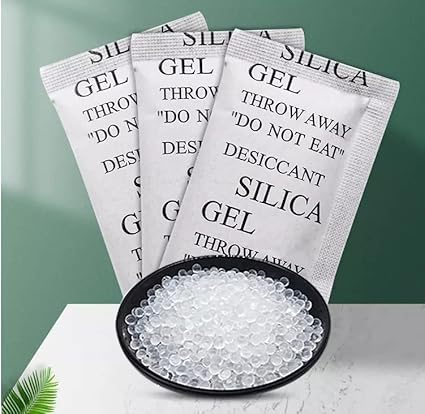 Young Arrow Silica Gel Beads 2 Gram Packets Desiccant Dehumidifier for Moisture Absorption to Protect Wardrobe, Shoes, Cupboard, Electronics, Gadgets & More (25 Pcs)