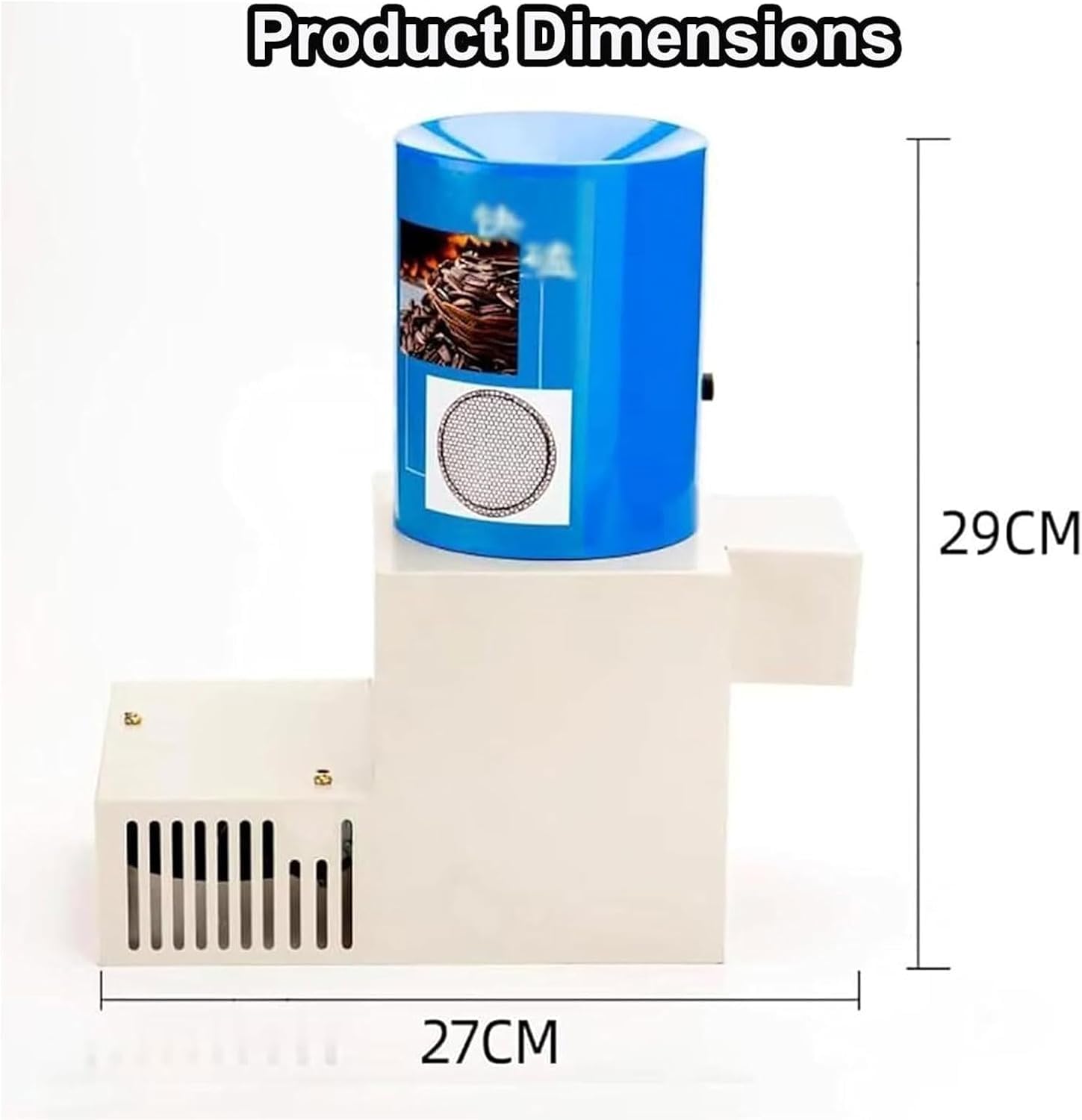 Macchina per sgusciare semi di girasole, elettrica 3-24 V con tensione regolabile, soffiatore e setaccio per un uso efficiente in casa in lotti, design automatico