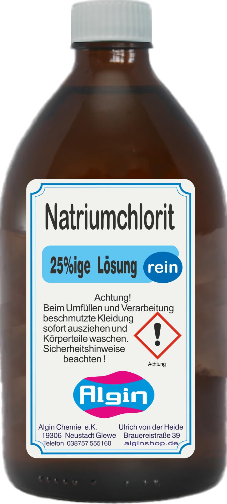 Algin Natriumchlorit 25% Aspex 500ml Braunglasflasche