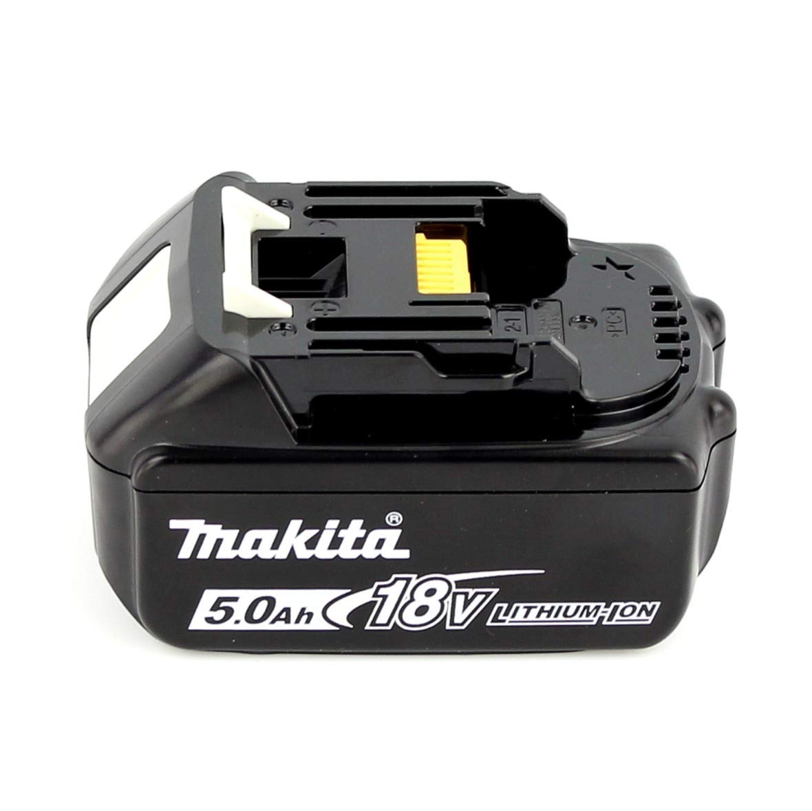 Makita DGA 517 T1J akumulatorowa szlifierka kątowa 18V 125 mm + 1x akumulator 5,0Ah + zestaw transportowy Makpac 3 - bez ładowarki