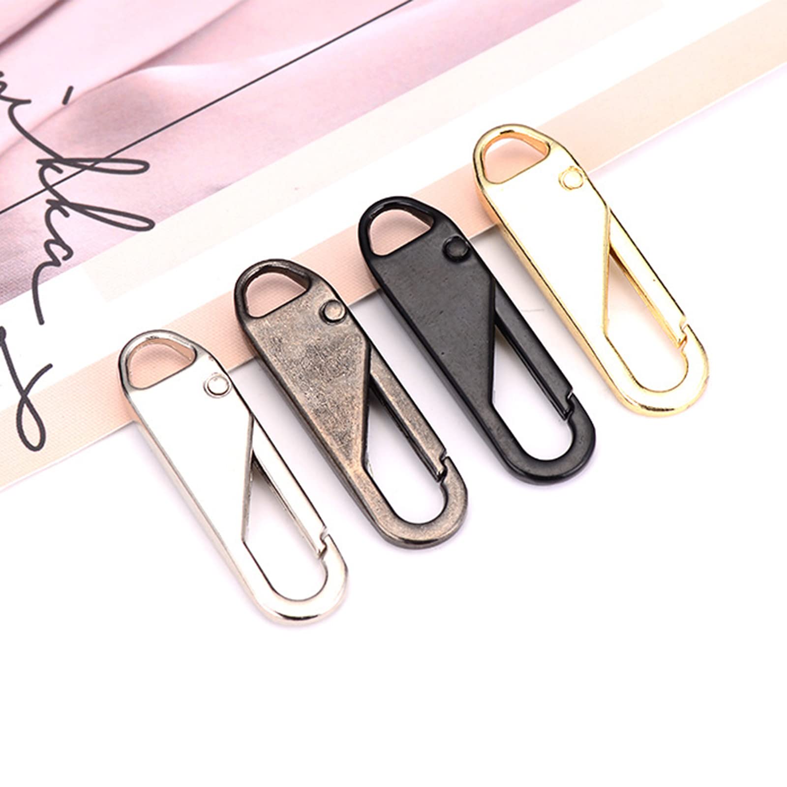 Reparador de Cremalleras metálicas: Tirador instantáneo de Repuesto para Equipaje, Chaquetas, Mochilas, Ropa, Costura y Manualidades.
