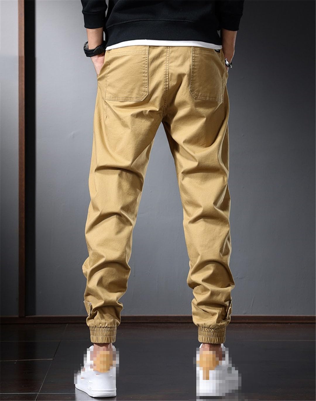 Vogrtcc Pantalones Cargo para Hombre Pantalones Pitillo Informales Pantalones De Chándal con Cintura Elástica