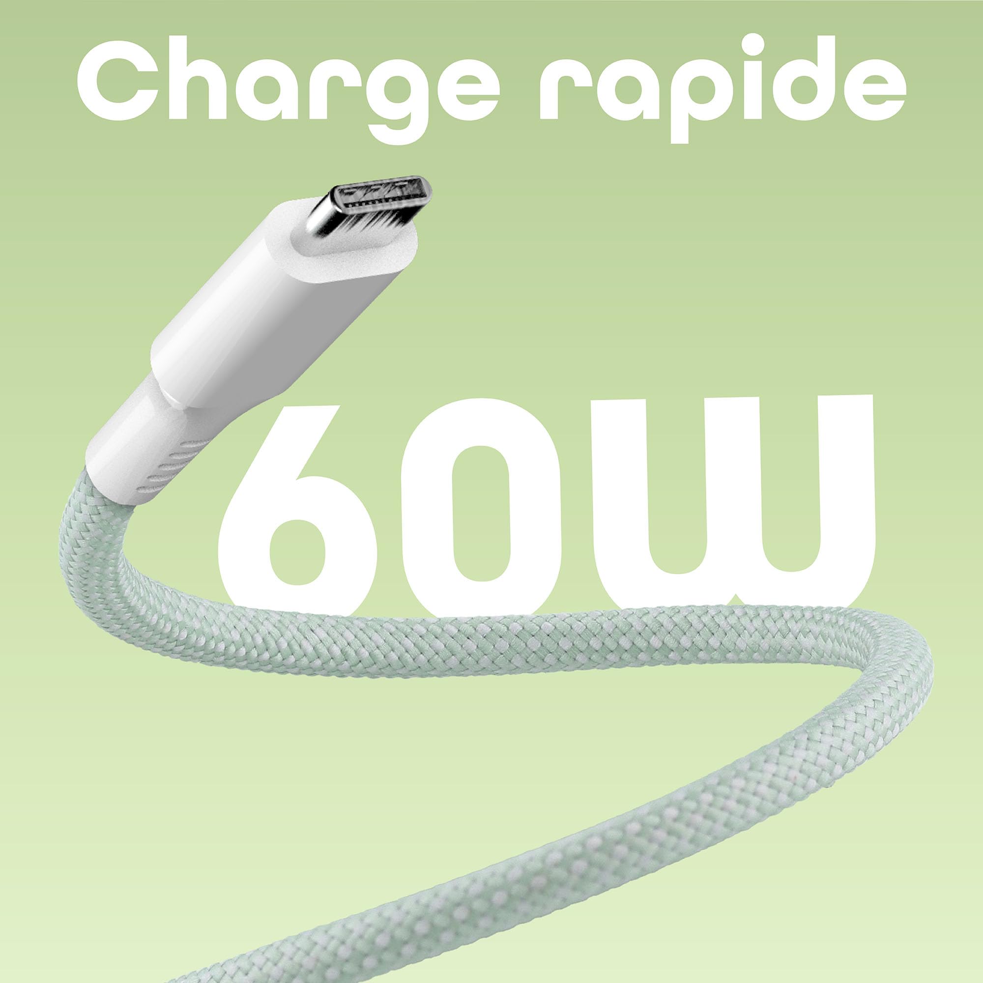 T'nB Pack Batterie Externe MagSafe 5000mAh Verte et Câble USB-C Magnétique 60W, Charge Sans Fil et Rapide USB-C, Compatible iPhone