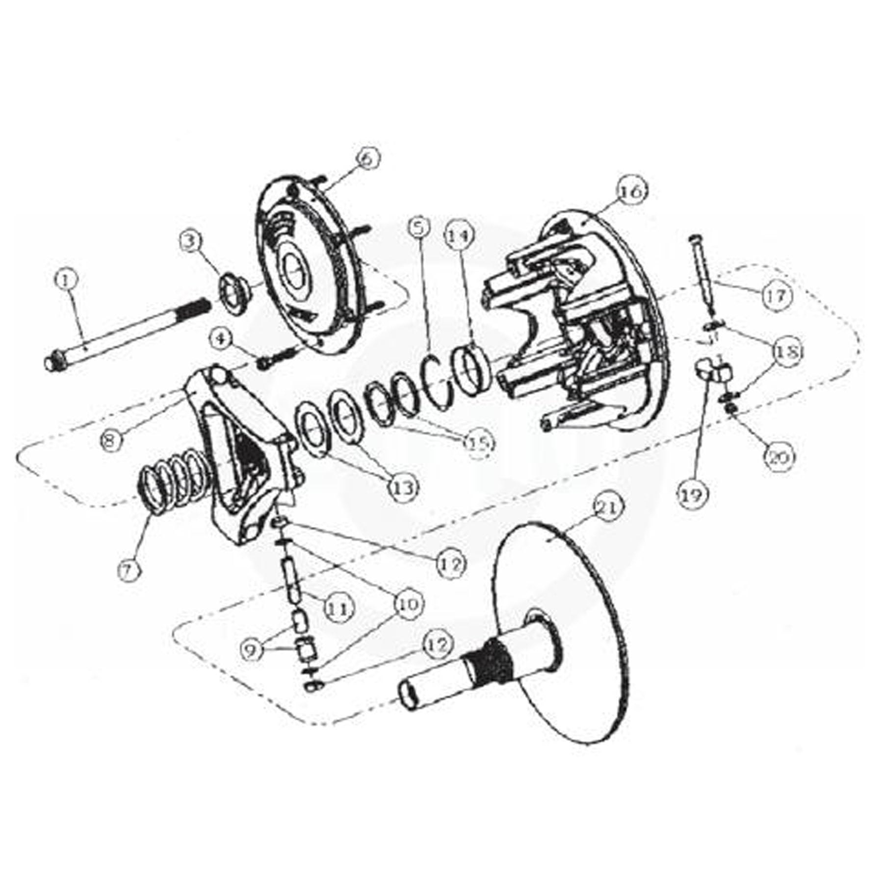 Comet Ind. 219342C Fixed Face For 219507 Ski-DooS/O
